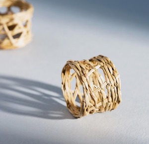 Anneau de serviette en jute vintage pour la décoration de table rustique et le style de table élégant à la maison avec un design artisanal naturel - Product Image 4