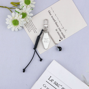 Cute Leather Keychain Personalized Gift Travel Bag <strong>Luggage</strong> Leather Tag Key Fashion Metal Car Brand Gift Keychain Phone Key Ring - Product Image 4