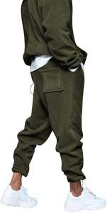 ชุดกันลมสำหรับผู้ชายชุดวอร์มสองชิ้นพร้อมฮู้ดสำหรับฤดูหนาวชุดพิมพ์โลโก้พัฟ - Product Image 2