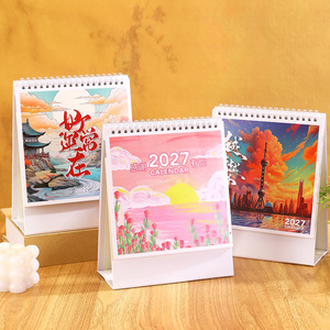 ปฏิทินตั้งโต๊ะไม้ปีฉลู 2027 ปรับแต่งได้ ของขวัญปีใหม่สำหรับธุรกิจ - Product Image 2
