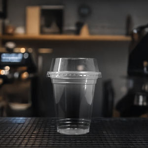 Gobelets jetables en plastique de 95mm avec couvercles Design à paroi unique pour boissons chaudes et froides, y compris le café glacé-Faible quantité minimale de commande - Product Image 6