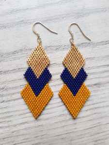 Boucles d'oreilles à la mode brodées pour les fêtes et les célébrations-Accessoire approprié - Product Image 3