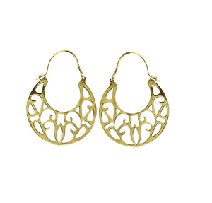 Vente chaude Prix raisonnable Boucle d'oreille en laiton pour boucle d'oreille design lotus et pièce de meilleure qualité vente chaude - Product Image 4