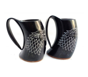 Mug en corne de buffle artisanal, moderne, personnalisé, fabriqué à la main, écologique, réutilisable, sans danger pour les aliments, cadeau d'affaires, vente en promotion - Product Image 1