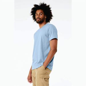 Camiseta de Cuello Redondo para Hombre, Lisa, de Manga Corta, Tejida, Cómoda, Corte Regular, Informal para el Día a Día, Versátil, Esencial para el Armario - Product Image 2