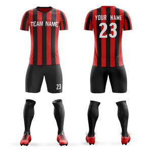 Vente en gros directe d'usine Maillots de football respirants à manches courtes de haute qualité Uniformes en polyester Tenues de football 2025 - Product Image 6
