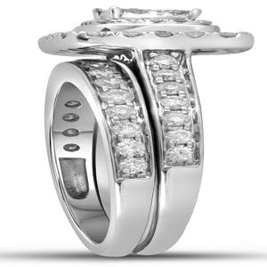 Anillo de Compromiso de Plata de Ley 925 con Moissanita Estilo Princesa Vintage, con Baño de Rodio, Joyería para Mujer, para Fiestas - Product Image 3