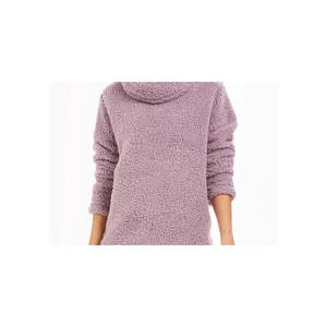 Maglione Casual da Donna Style Co con Collo a Cappuccio in Sherpa, Viola, Taglia Extra Large, Traspirante, con Logo Frontale, per Inverno e Autunno - Product Image 2