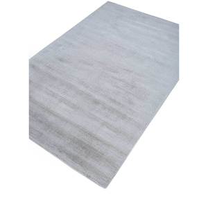 Basis Grey & Black Hand Loom Viscose <b>Rug</b> Solid Color HPV-7020 for Home Use - Product Image 2