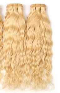 Extensiones de cabello humano 613 Rubio, cabello Natural ondulado con Clip, calidad superior, envío por FedEx, 100g - Product Image 4
