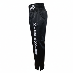 Pantalon de Muay Thai / Sur mesure / 100% Polyester avec logo personnalisé, écologique, respirant, décontracté, pour homme, effet délavé - Product Image 2