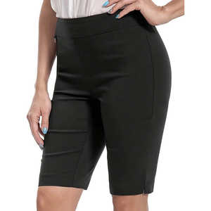 Shorts de travail décontractés pour femmes Jenna Rose, avec paillettes, anneau en D, tissu en spandex/polyester, coupe ajustée, disponible en tailles S et L - Product Image 5