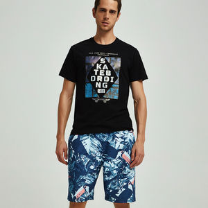 กางเกงขาสั้นแนวสตรีทไซส์ใหญ่5XL พิมพ์ลาย3D สำหรับผู้ชายกางเกงเอวยางยืดยาวปานกลางเอวสูงระบายอากาศได้ดีกางเกงขาสั้นลำลอง - Product Image 4