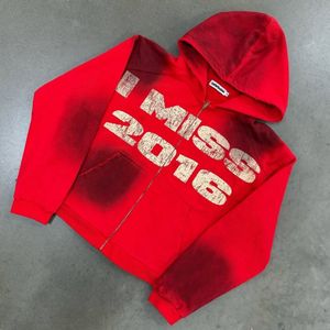 DTG เสื้อมีฮู้ดของผู้ชายเสื้อฮู้ดแนวสตรีทผ้าคอตตอน100% สกปรกซักได้ตามต้องการ - Product Image 1