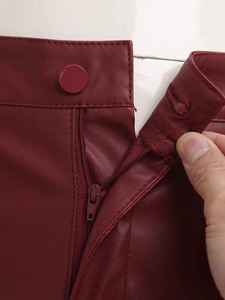 Pantalones cortos de motocicleta de piel sintética para hombre, pantalones cortos Cargo con bolsillos a la moda, quinto pantalón para conducir, fiesta de vacaciones, ropa de discoteca - Product Image 6