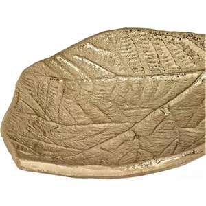 Plato de Lujo con Diseño de Hoja Grande y Asa, Bandejas Decorativas para Servir, Decoración para Bodas y Eid, Platos para Aperitivos, Chocolate Árabe, Hecho a Mano - Product Image 5