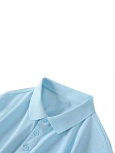 Polo de solapa de verano con logotipo personalizado OEM, camisa publicitaria de manga corta con logotipo impreso, ropa de trabajo con polos - Product Image 5