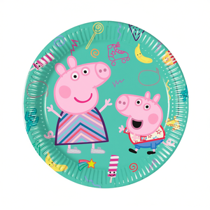 Platos Desechables de Papel Peppa Pig Party Love de 19.5 cm, 6 Piezas, Hechos en China, Vajilla para Fiestas, Artículos para Fiestas de Cumpleaños Infantiles - Product Image 2