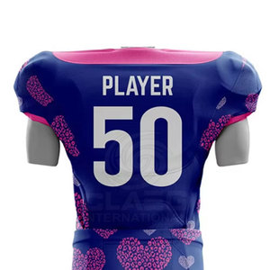 Uniforme de football américain personnalisé 2025 ensembles de polyester de haute qualité 100% Technique de sublimation Style d'équipe unique - Product Image 6