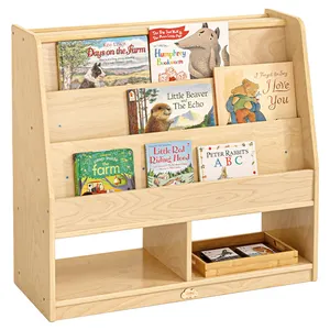 Barnett Solid Wooden kids single sided bookshelf