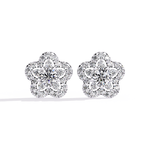 Lab Grown <b>Diamond</b> Earing Fine Jewellery Womens Party Wear <b>Diamond</b> Earning at Low Price - Product Image 2