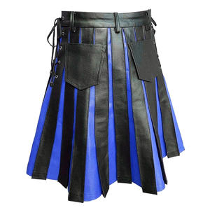 Kilt informal Highland hecho en cuero nuevo para hombres, venta al por mayor, Kilt de cuero escocés Highland Formal Wear en MOQ bajo - Product Image 2