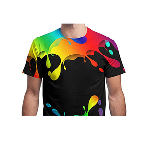 100% coton hommes T-Shirt coupe ample surdimensionné meilleure vente personnalisable Logo Sublimation transfert impression respirant de haute qualité - Product Image 2