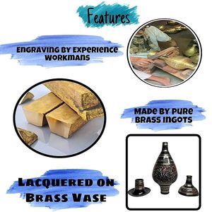 Elegance Refined Industrial the Metal Flower <b>Vase</b> for Home and Tabletop Centerpiece - Product Image 2