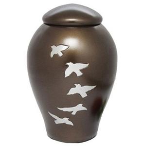 URNA DE CREMACIÓN DE ALUMINIO ADULTO ACABADO GRIS BRILLANTE URNA DE CREMACIÓN FUNERAL DE METAL PARA CENIZAS HUMANAS - Product Image 4