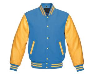 Personalizado al por mayor en blanco American College Varsity chaquetas al por mayor de lana cuerpo de cuero manga CollegeBaseballjacket DDP envío - Product Image 3