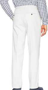 Pantalons chino formels en toile de coton et élasthanne pour homme, dernière conception, coupe droite, vêtements de sport actifs, respirants, pour le golf, le bureau, haute qualité - Product Image 3