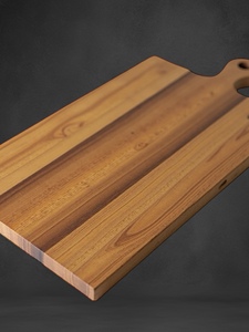 Tabla de bambú de acacia de nogal orgánico grande personalizada, tabla de cocina para picar queso, ranura para jugo de resina, utensilios de cocina para cortar madera - Product Image 6
