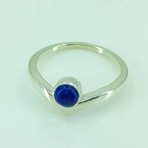 Anillo de Plata de Ley 925 con Lapislázuli, Hecho a Mano, Estilo Boho, Joyería Fina con Piedra de Nacimiento de Septiembre, Gema Azul Natural, Regalo - Product Image 5