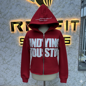 Haut fabricant client le plus demandé sweat à capuche zippé Puff imprimé fabriqué en usine prix bas sweats à capuche hommes sweats à capuche pour hommes - Product Image 1