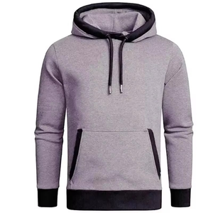Sweats à capuche brodés 100% coton respirants et durables pour les vêtements décontractés et les activités hivernales quotidiennes Tissu en jersey à motif solide - Product Image 5