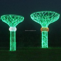 Außen-3D-LED-Bäume mit Beleuchtung für Festliche Dekorationen, Kommerzielle Weihnachtsgärten und Winterwunder-Lichtshows