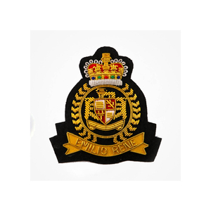 Écussons tactiques faits main de haute qualité, insignes de grade personnalisés pour blazer avec épingle de sûreté, insignes en forme d'aile et de fleur pour chapeaux et uniformes - Product Image 1