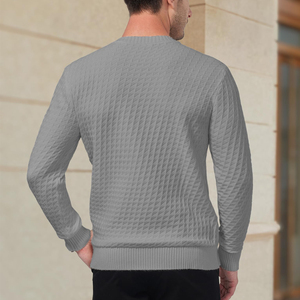 Meilleures ventes en gros Chandails à manches longues pour hommes, vêtements d'hiver Chandail pour hommes en tricot à manches longues de qualité supérieure - Product Image 2