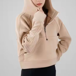 2025 dames quart-fermeture éclair respirant vêtements de sport en plein air pull hiver sweat avant Logo femmes sweats à capuche sweats - Product Image 6