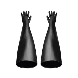 Guantes de Seguridad Resistentes a Ácidos y Álcalis, Protección Química, Mezcla de Goma y PVC, Forro Sintético de Algodón, Impermeables y Resistentes a la Abrasión - Product Image 4