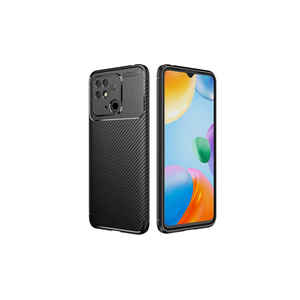 HRMN Noir Coque en silicone antichoc Coque arrière de protection pour Xiaomi Poco C40-Noir Compatible avec le modèle Poco X4 Pro 5G Plus - Product Image 1