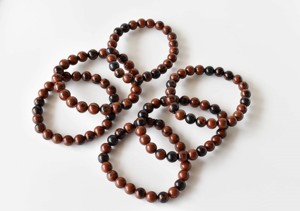 Premium Natural Quality Mahogany Obsidian 8mm Round <b>Healing</b> <b>Bracelet</b> for Meditation Jewelry - Product Image 2