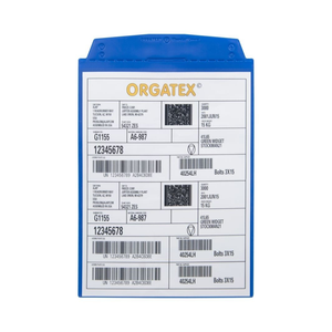 Portadocumenti con tasca visibile, da appendere, DIN A5 verticale, Blu, 10 pz. / Confezione.- SD015-03 - Product Image 2