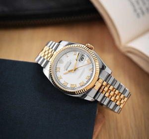 Reloj de acero inoxidable de marca de lujo para hombre Reloj formal de moda clásico a precio de fábrica del exportador indio - Product Image 5