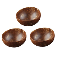 Bol en coquille de noix de coco à bon prix, ensemble de bol de cuisine en noix de coco Logo et emballage personnalisés du fabricant vietnamien