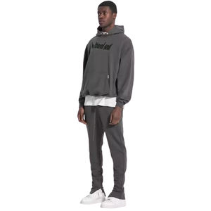 Sudaderas con Capucha de Felpa de Algodón, Corte Holgado, Bordado con Diseño Personalizado, Proveedor de Ropa Urbana de Marca Privada, Venta al Por Mayor - Product Image 3