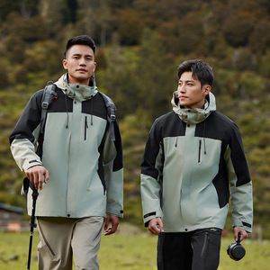 Outdoor <b>3</b>-<b>in</b>-<b>1</b> <b>Waterproof</b> Windproof Soft Shell <b>Jacket</b> with Custom Logo Embroidery Workwear for Men and <b>Women</b> - Product Image 3