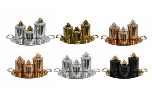 Stainless Steel Hammered Gold Handcrafted Eco-Friendly Luxury <b>Canister</b> with Freshness Preservation for High-End Food Storage - Product Image 6