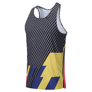 Camiseta sin mangas ligera de cuello redondo para hombre, chaleco deportivo personalizado, camiseta de entrenamiento con tejido de punto transpirable, estilo informal sin mangas - Product Image 4