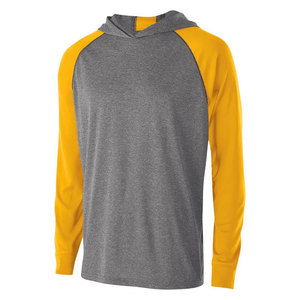 100% Cotton Jersey Athletic Big Cotton Performance Lightweight <b>Green</b> Sleeve T Shirt <b>Hoodie</b> - Product Image 2